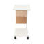Table d'appoint en forme de C avec roulettes de frein-378688975-378689073