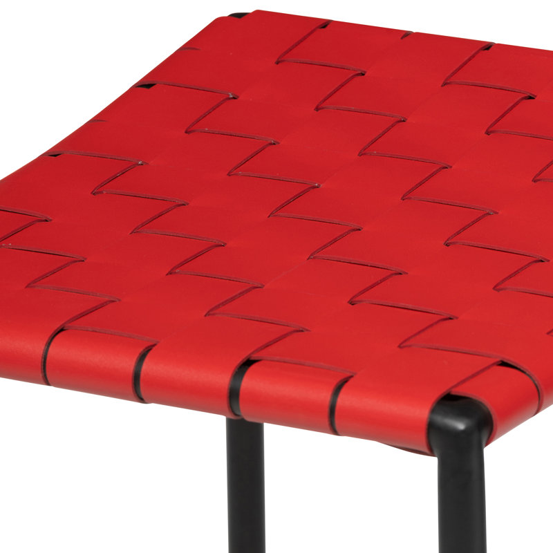 Tabouret de bar et de comptoir Laimonas, Tabouret de comptoir (siège d'une hauteur de 26 p, Rouge
