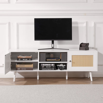 Rattan TV Stand for 65 inch TV
