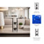 Figurine moderne de style sablier avec base en acrylique pour décoration intérieure - Figurine décorative de salon avec coin en métal pour la décoration - 7 po-131306873