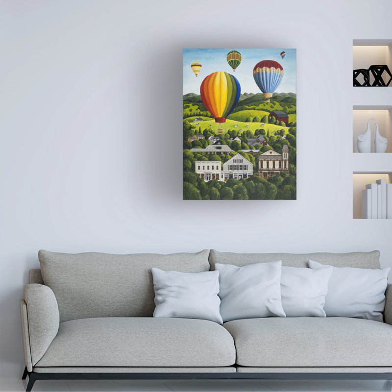 Art mural sur toile tendue - Art mural «Morning Flight» de Poulin pour le salon, la chambre à coucher ou le bureau - 24 x 32