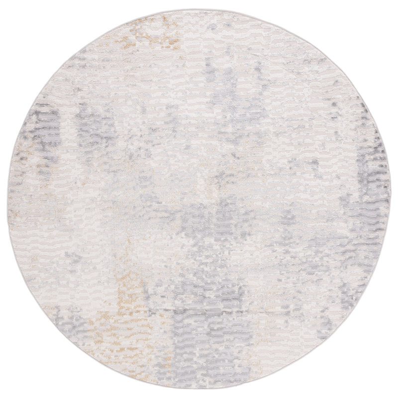 Palma Performance Abstract Rug, Round 6'7"