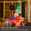 Décoration de Noël camion de pompiers de Noël avec lumières DEL gonflables