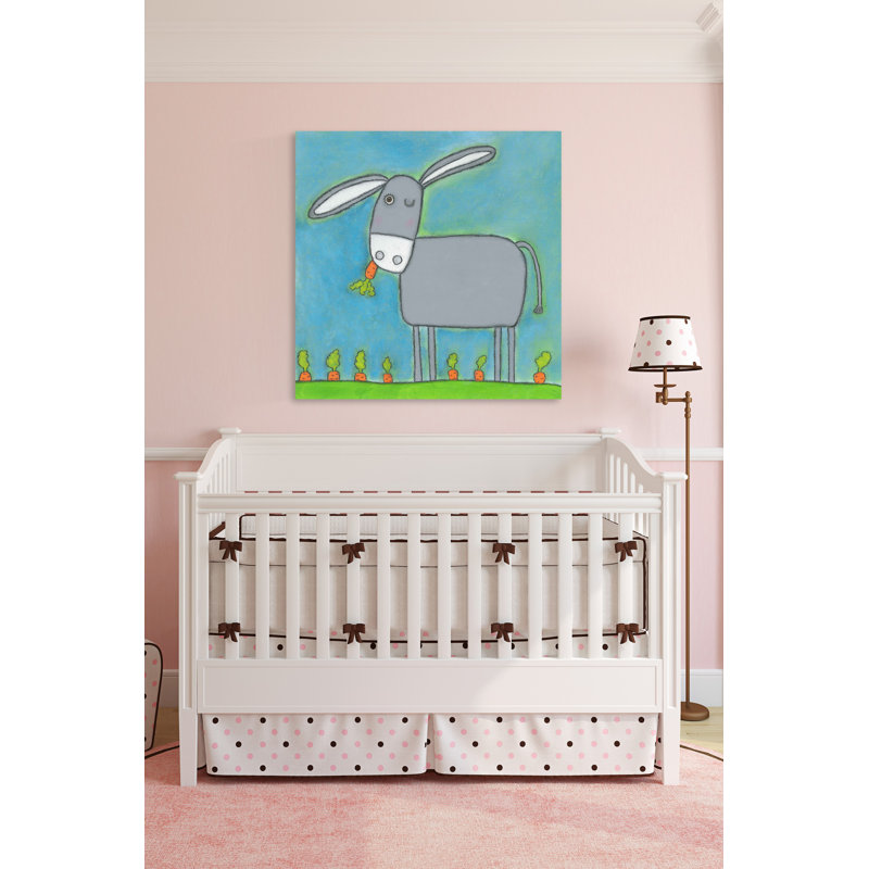 "Winking Donkey" Print on Wrapped Canvas, 48" H x 48" W x 1.5" D