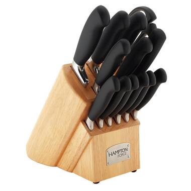 Hampton Forge Argentum Red 14-Piece Cutlery Block Set