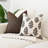 Brown Block Print Pillow Covers