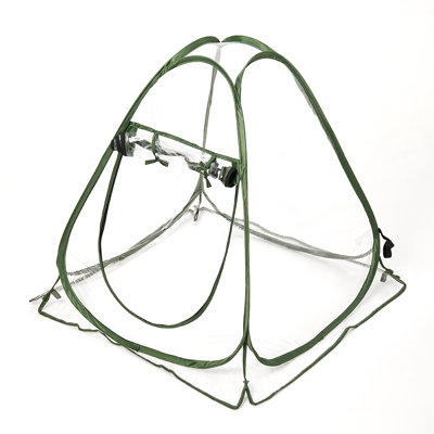 Transparent dark green trim foldable Greenhouses