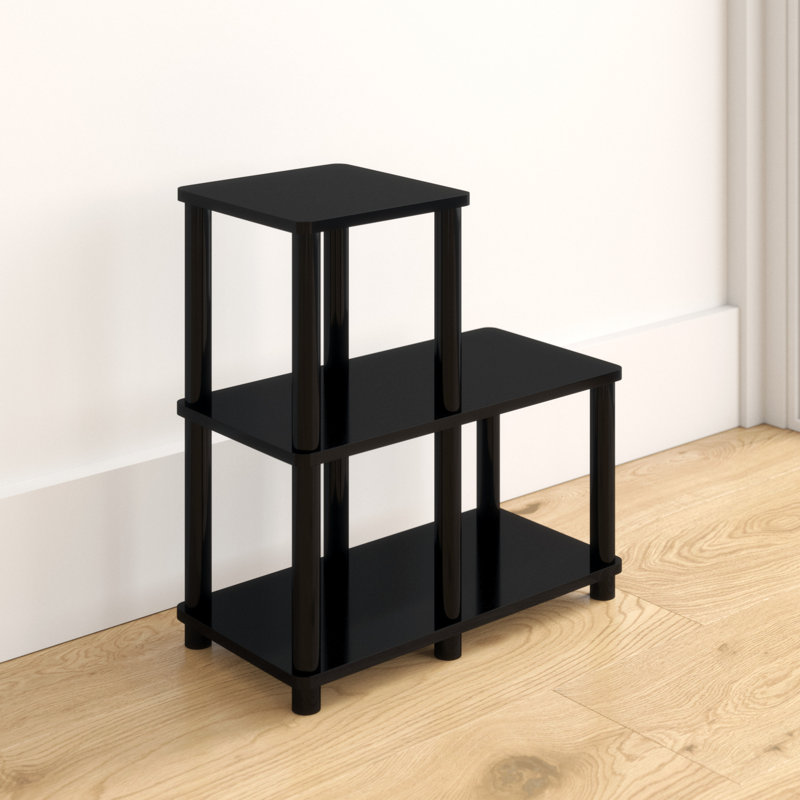 Bibliothèque à marches Asid H 19,9 "x l 18,9", Espresso / Noir