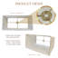 Royal Designs, Inc. Abat-jour rectangulaire BSO-756-14BG, (6 x 12) x (8 x 14) x 10, beige-623184873-623184407