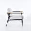 Chaise de salon rembourrée en chenille-1439522768