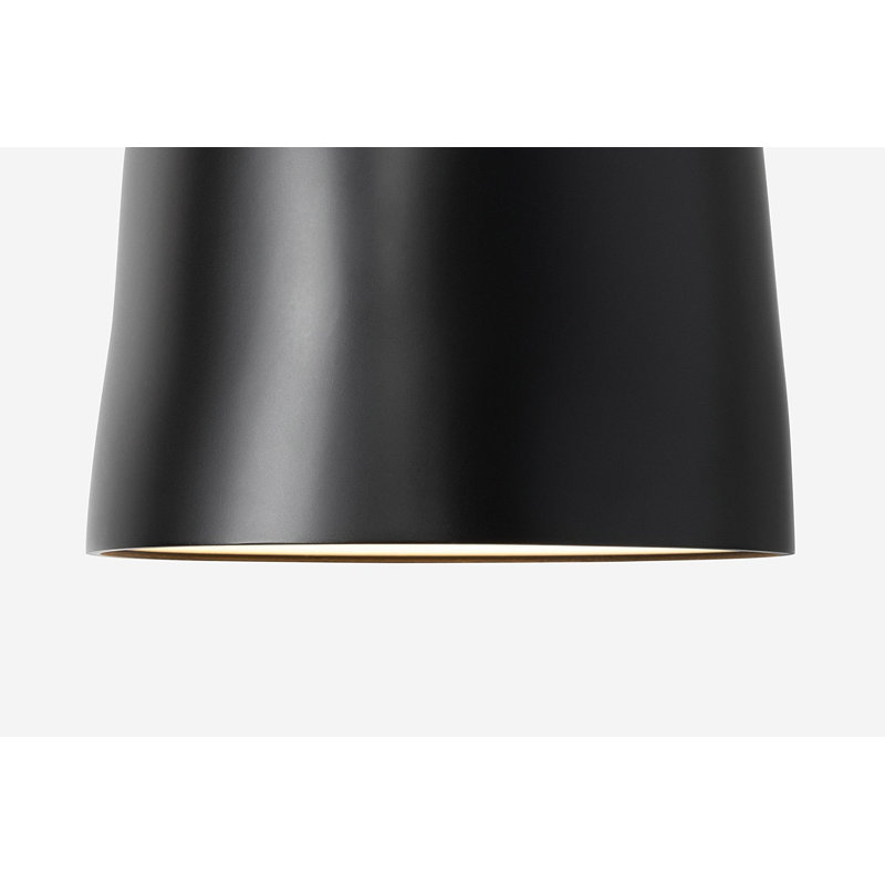 Vessel Pendant Light, Carbon, 18.5'' H x 9'' W x 9'' D, Black