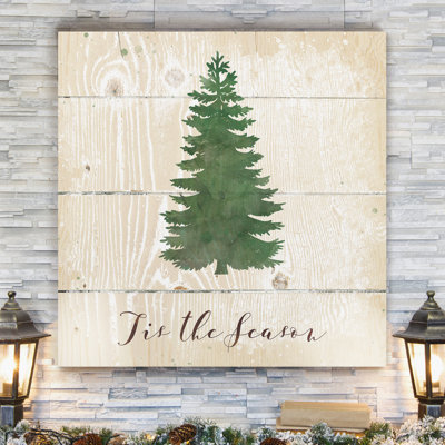 « tis the season pine », reproduction d’impression sur toile