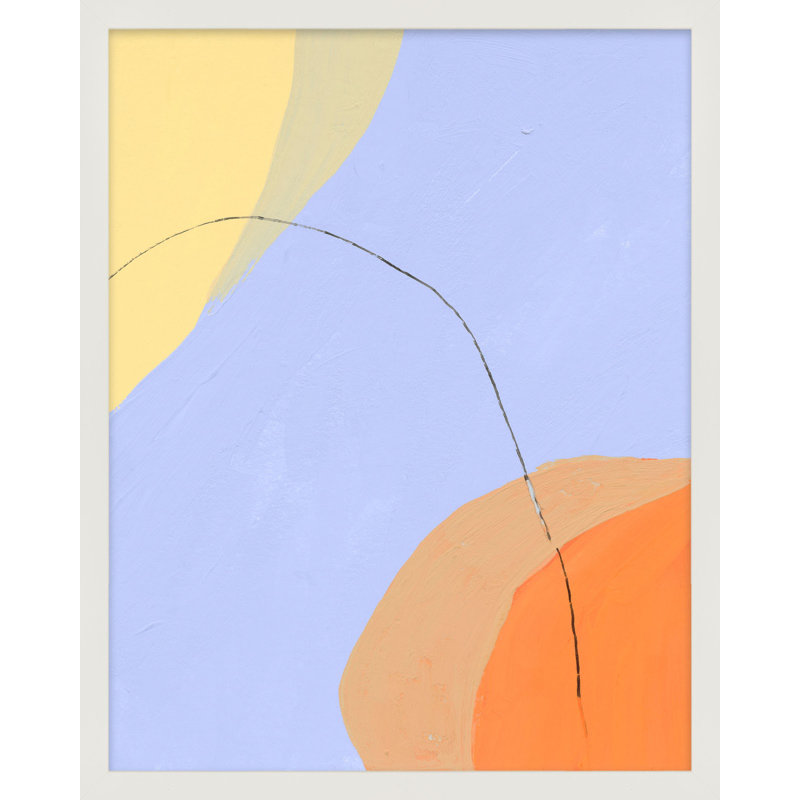 Ellipse 1 Print by Andrea Stokes, White Framed, 38" H x 30" W x 1.25" D