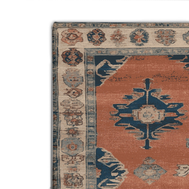 Tapis intérieur et extérieur brun Overdyed