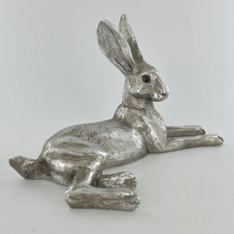 Davidsville Bluebell Hare Harriet Glen Silver Sculpture