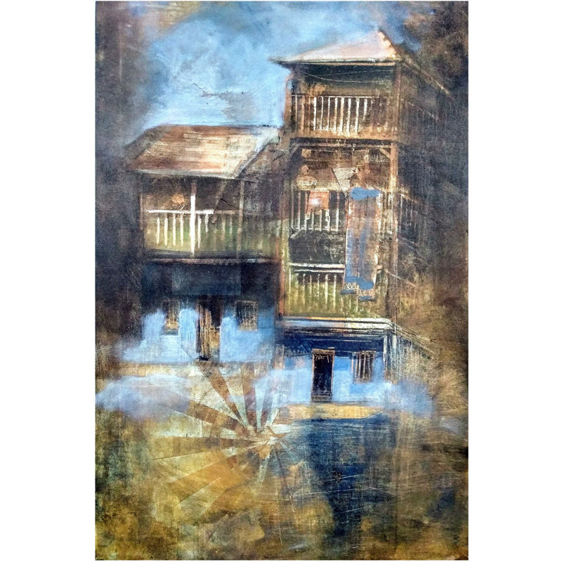 Maison tordue | Acrylique sur toile par Vinita Sadarangini