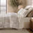 Premium Cotton Jacquard Bedding Sets, King Cal King Botanical Duvet Set
