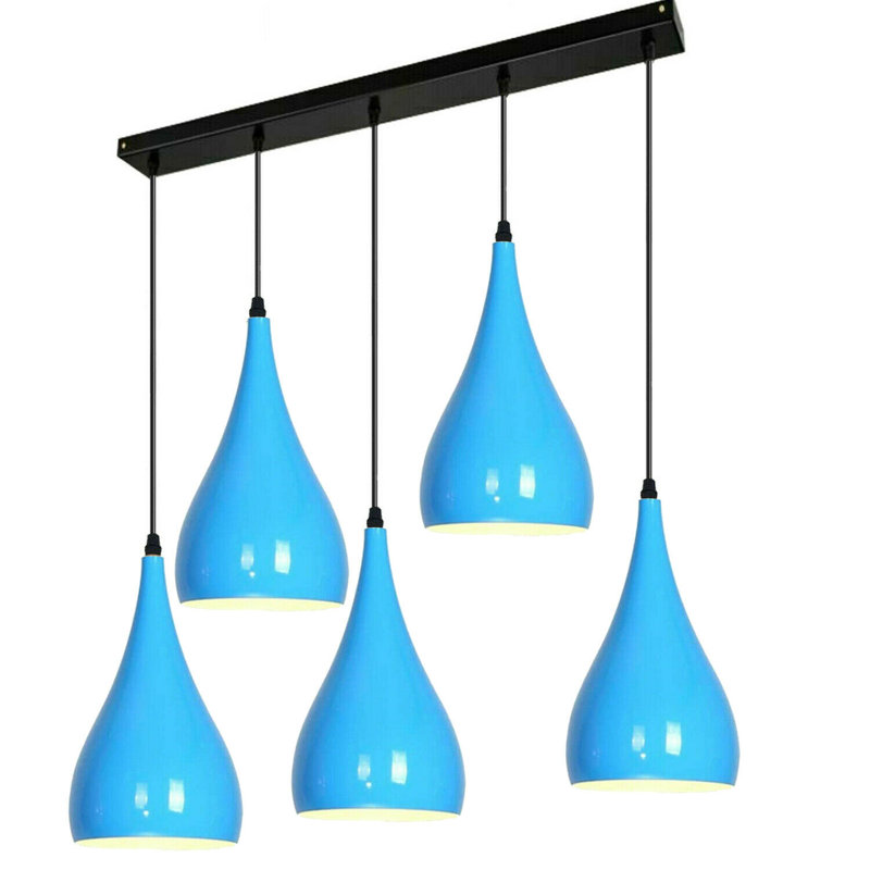 Copper 5 - Light Pendant, Blue