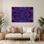 Art mural bleu op Op 20