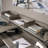 L-Shaped Metal Frame Desk With Built-In USB Ports