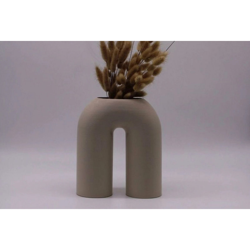 Corprew Table Vase 1, 16cm H x 19cm W x 20cm D, Mink