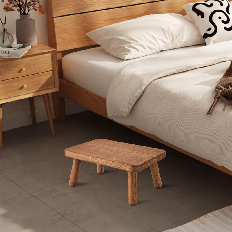 Escabeau en bois antidérapant pour adultes Tabouret de marche robuste pour adultes
