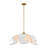Luminaire suspendu 6 lumières Elsie en laiton chaud