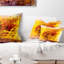Art abstrait de Bouddha - coussin abstrait imprimé