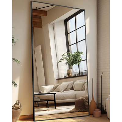 Large Decorative Floor Mirror, Full Length Cheval Standing Mirror For Bedroom Decor, Living Room