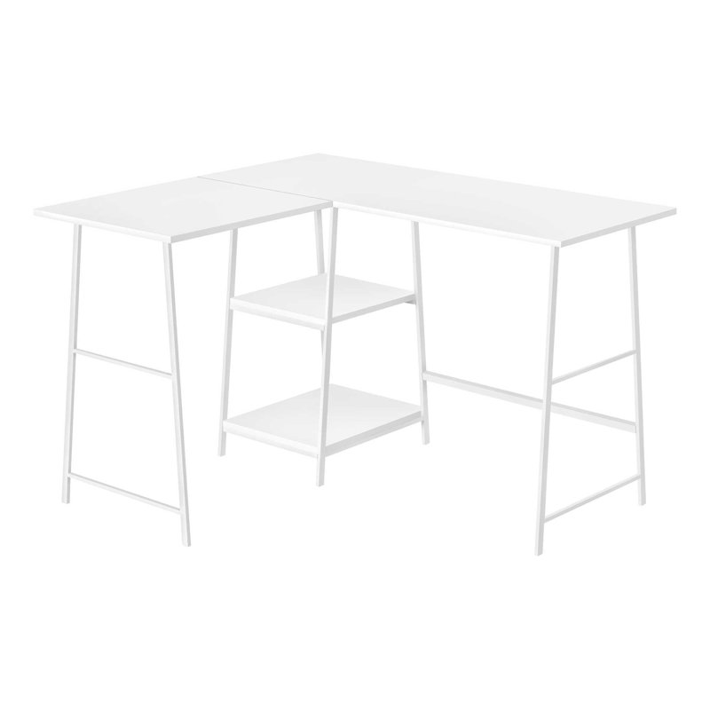 Bureau d'ordinateur, Blanc