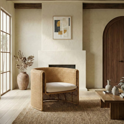 Fauteuil d'appoint en rotin O'Reilly