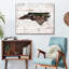 North Carolina Home Map sur impression sur toile-878875998