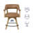 Resendez Crissman Polyurethane Upholstered Back Arm Chair