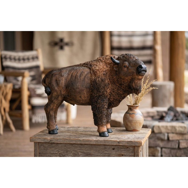 Statue de buffle américain