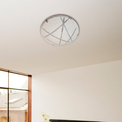 Shelly Glass Flush Mount