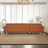 Ella L-Shaped Cognac PU Leather Left Sectional Couch