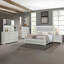Commode 1 pièce moderne avec finition beige et mobilier de chambre à coucher avec 8 tiroirs de rangement