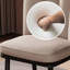 Chaise d'appoint à dossier beige uni (ensemble de 2)-765871335