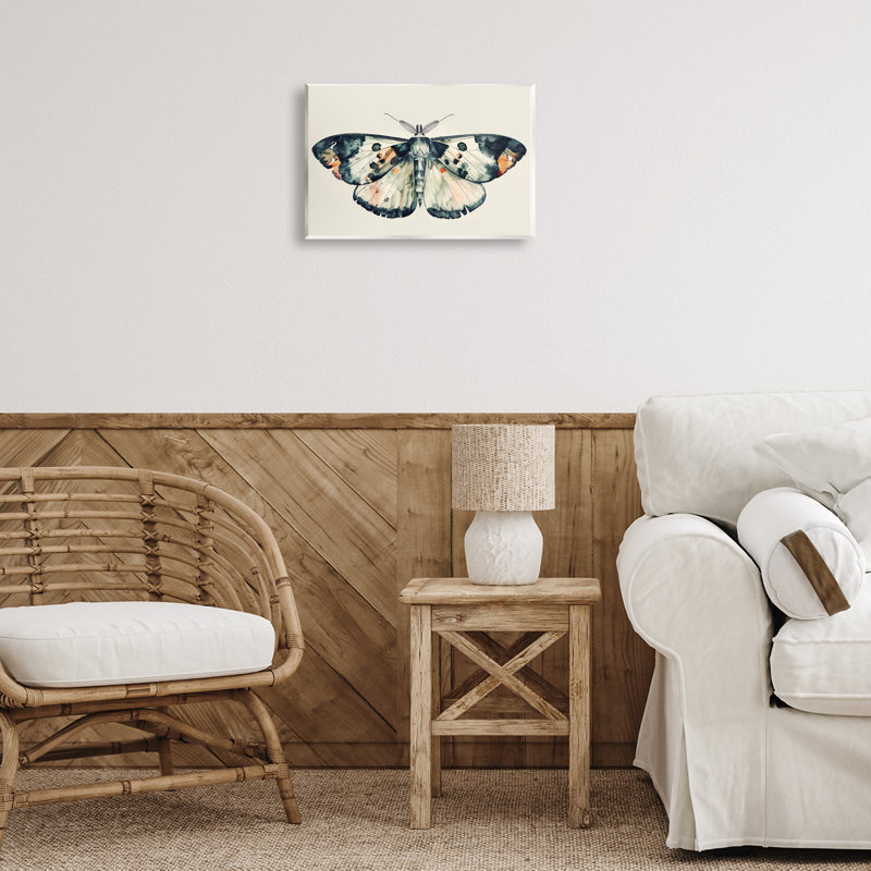 «Watercolor Black», reproduction de plaque murale par Petal Prints Design, H 10 po x l 15 po
