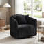 Fauteuil demi-tonneau pivotant de 39 po, fauteuil de lecture rembourré avec coussins (ensemble de 2)-2073782961