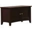 Banc de rangement à 2 portes Ajwad, chocolat-1300511531