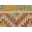 Tapis de couloir oriental multicolore à motif géométrique réversible 3X8 fabriqué à la main Lulabell