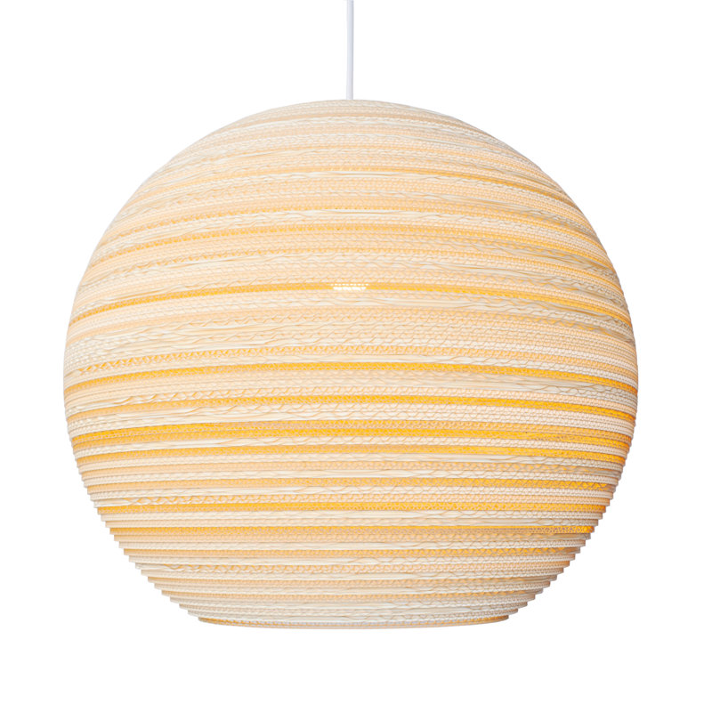 Luminaire suspendu 24 lumières Scraplights Moon , H 21 po x l 24 po x P 24 po, Blond