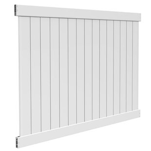 Vinyl Privacy Fence - 6 ft - 2 in x 7 in Smooth Rail Cambridge Style -  Plastic Lumber Yard