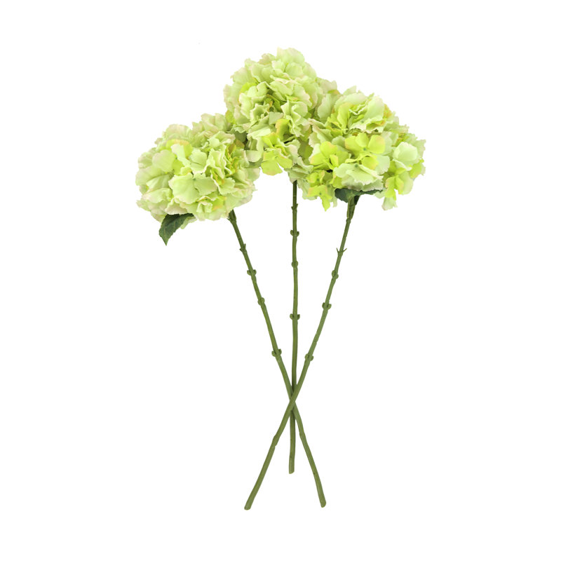 Addison Faux Hydrangea Stems, Green