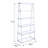 White 6-shelf Bookshelf - Functional Decorative Storage Modern Streamlined Home