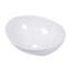 Lavabo de salle de bain vasque ovale en céramique blanche 16 x 13 pouces