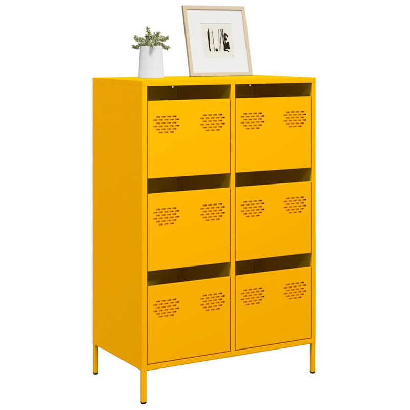 Ashanta 68cm Sideboard, Mustard Yellow