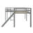 L-Shaped Loft Bed With Ladder And Slide-565720449