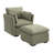 Stedman Modular Accent Chair With Storage Ottoman, Living Room Furniture-124238766
